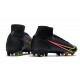 Nike Mercurial Superfly 8 Elite DF AG Black x Prism - Noir Jaune Rouge