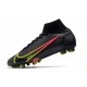 Nike Mercurial Superfly 8 Elite DF AG Black x Prism - Noir Jaune Rouge