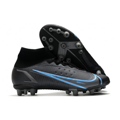 Nike Mercurial Superfly 8 Elite DF AG Noir Gris Acier