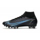 Nike Mercurial Superfly 8 Elite DF AG Noir Gris Acier