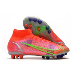 Nike Mercurial Superfly 8 Elite DF AG Rubis Argent Metallique