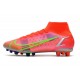 Nike Mercurial Superfly 8 Elite DF AG Rubis Argent Metallique