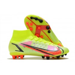 Nike Mercurial Superfly 8 Elite DF AG Volt Carmin Noir