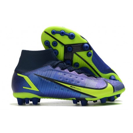 Nike Mercurial Superfly 8 Elite DF AG Sapphire Volt Bleu