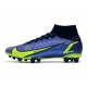 Nike Mercurial Superfly 8 Elite DF AG Sapphire Volt Bleu