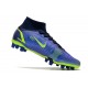 Nike Mercurial Superfly 8 Elite DF AG Sapphire Volt Bleu