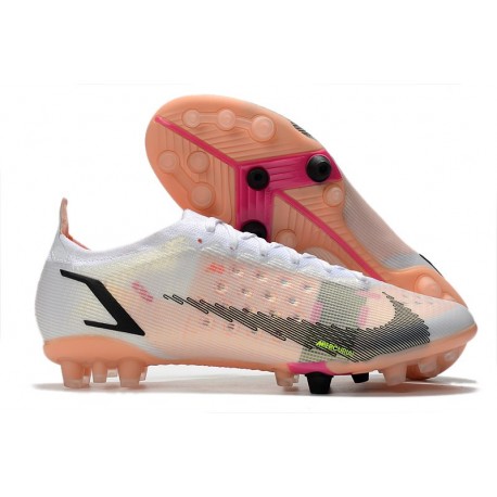 Nike Mercurial Vapor 14 Elite AG Pro Blanc Noir Carmin Rose