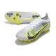 Nike Mercurial Vapor 14 Elite AG Pro Silver Safari - Blanc Noir Argenté Jaune Fluo