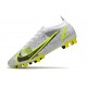 Nike Mercurial Vapor 14 Elite AG Pro Silver Safari - Blanc Noir Argenté Jaune Fluo