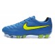 Chaussure de Football Nike Tiempo Legend V FG Pas Cher Bleu Volt Noir