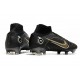 Nike Mercurial Superfly 8 Elite DF FG Noir Or Métallique Argent Métallique