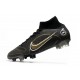 Nike Mercurial Superfly 8 Elite DF FG Noir Or Métallique Argent Métallique