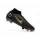 Nike Mercurial Superfly 8 Elite DF FG Noir Or Métallique Argent Métallique