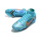 Nike Mercurial Superfly 8 Elite DF FG Bleu Chlorine Orange Laser Marina