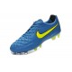 Chaussure de Football Nike Tiempo Legend V FG Pas Cher Bleu Volt Noir