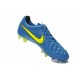 Chaussure de Football Nike Tiempo Legend V FG Pas Cher Bleu Volt Noir