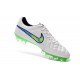 2015 Chaussures Nike Tiempo Legend V FG Homme Blanc Volt Solaire Noir