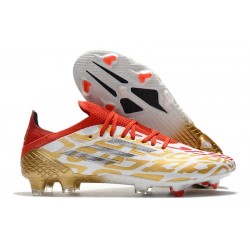 adidas X Speedflow.1 FG Crampons de Foot Or Blanc Rouge