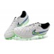 2015 Chaussures Nike Tiempo Legend V FG Homme Blanc Volt Solaire Noir