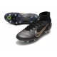 Nike Mercurial Superfly VIII Elite SG-Pro Noir Or Argent Métallique