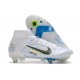 Nike Mercurial Superfly VIII Elite SG-Pro Ballon Gris Bleu Foncé