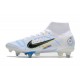 Nike Mercurial Superfly VIII Elite SG-Pro Ballon Gris Bleu Foncé