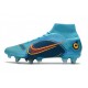 Nike Mercurial Superfly VIII Elite SG-Pro Bleu Chlorine Orange Laser Marina