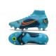 Nike Mercurial Superfly VIII Elite SG-Pro Bleu Chlorine Orange Laser Marina