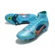 Nike Mercurial Superfly VIII Elite SG-Pro Bleu Chlorine Orange Laser Marina