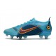 Nike Mercurial Vapor 14 Elite SG-Pro Bleu Chlorine Orange Laser Marina