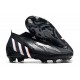 adidas Predator Edge+ FG Nouvelles Noir Blanc Rouge Vif