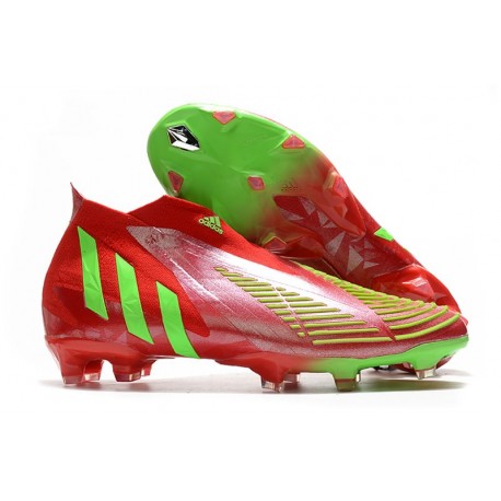 adidas Predator Edge+ FG Nouvelles Rouge Vert