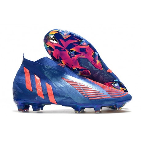 adidas Predator Edge+ FG Nouvelles Bleu Hi Res Turbo Bleu Hi Res