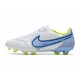 Chaussure Nike Tiempo Legend IX Elite FG Blanc Bleu