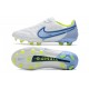 Chaussure Nike Tiempo Legend IX Elite FG Blanc Bleu