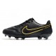 Nike Tiempo Legend IX Elite FG Noir Gris Foncé Métallique Anthracite