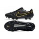 Nike Tiempo Legend IX Elite FG Noir Gris Foncé Métallique Anthracite