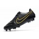 Nike Tiempo Legend IX Elite FG Noir Gris Foncé Métallique Anthracite