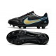 Chaussure Nike Tiempo Legend IX Elite FG Noir Or Bleu