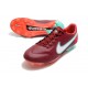 Nike Tiempo Legend IX Elite FG Rouge Equipe Blanc Hibiscus Mystique