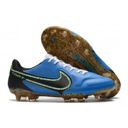 Chaussure Nike Tiempo Legend IX Elite FG Bleu Noir