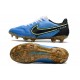 Chaussure Nike Tiempo Legend IX Elite FG Bleu Noir