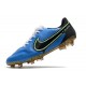 Chaussure Nike Tiempo Legend IX Elite FG Bleu Noir