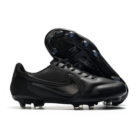 Chaussure Nike Tiempo Legend IX Elite FG Noir