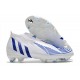 adidas Predator Edge+ FG Nouvelles Blanc Bleu Hi Res Blanc