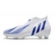 adidas Predator Edge+ FG Nouvelles Blanc Bleu Hi Res Blanc