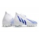 adidas Predator Edge+ FG Nouvelles Blanc Bleu Hi Res Blanc