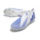 adidas Predator Edge+ FG Nouvelles Blanc Bleu Hi Res Blanc