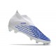 adidas Predator Edge+ FG Nouvelles Blanc Bleu Hi Res Blanc