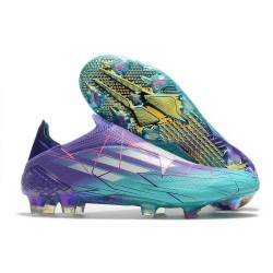 adidas X Speedflow+ FG Nouvelles Violet Rush Argent Métallique Menthe Rush